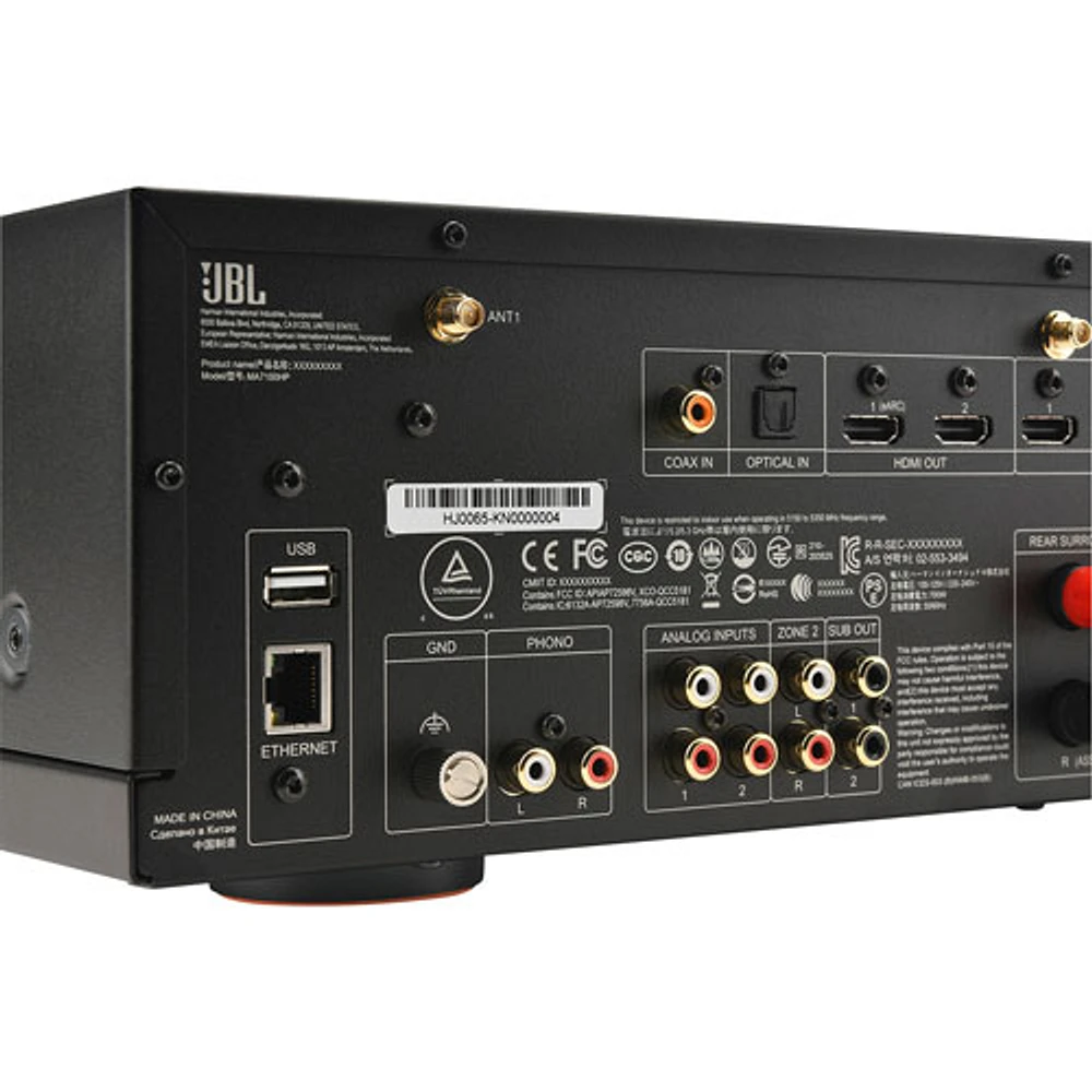 Récepteur AV réseau UHD 8K 7.2 canaux MA Series JBLMA7100HPBLKAM de JBL - Noir