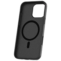 Étui rigide ajusté Carbon Fibre de TUFF8 pour iPhone 16 Pro Max - Noir
