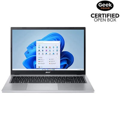 Boîte ouverte - Portable de 15,6 po Aspire 3 d'Acer - Argenté (Ryzen 5 7520U d'AMD/SSD 1 To/RAM 16 Go/Windows 11 Home)