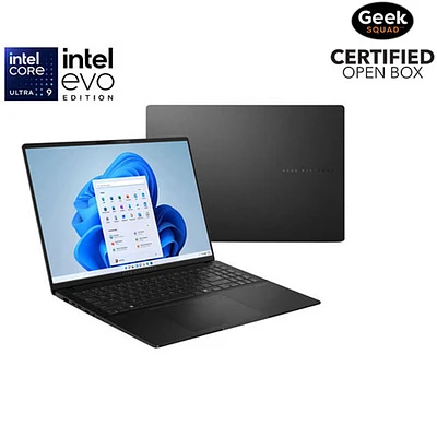 Boîte ouverte - Portable DELO de 16 po VivoBook S 16 d'ASUS - Noir neutre (EVO Ultra 9 d'Intel - 185H/RAM 16 Go/SSD 1 To)