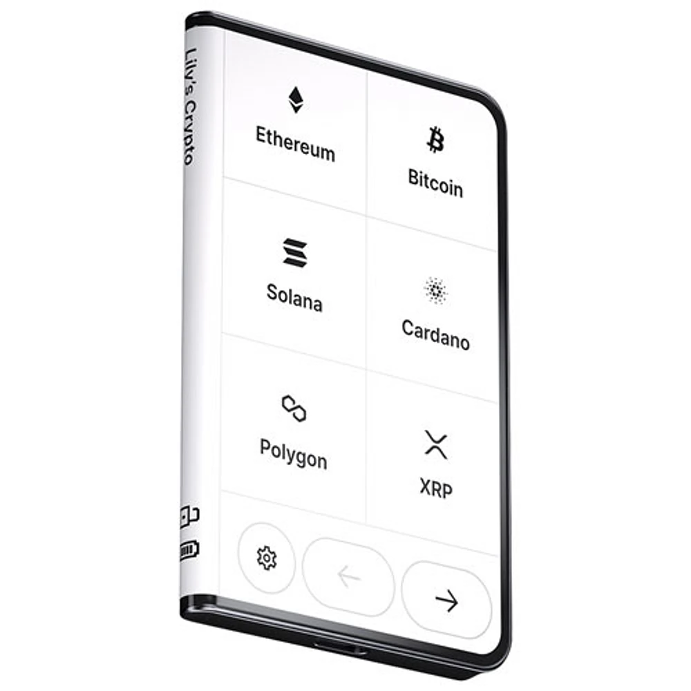 Portefeuille de cryptomonnaie Stax avec USB-C/Bluetooth de Ledger - Graphite