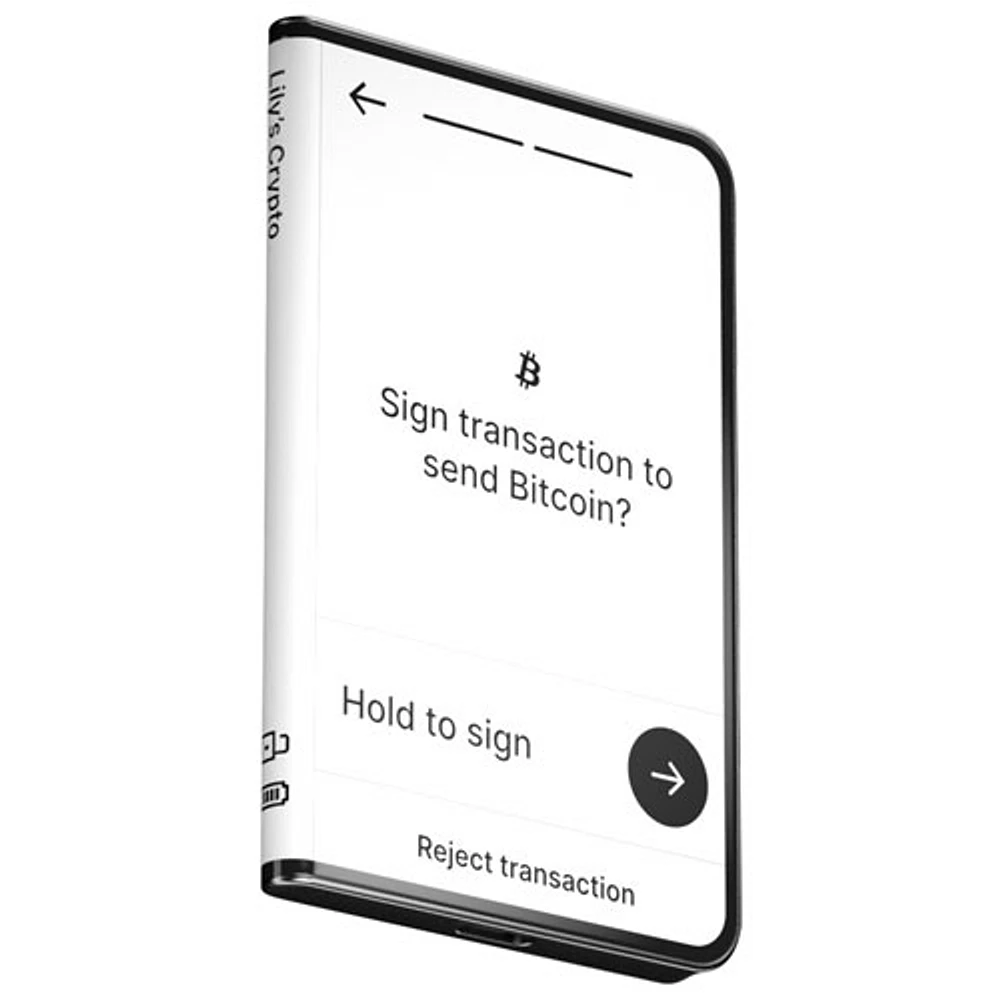 Portefeuille de cryptomonnaie Stax avec USB-C/Bluetooth de Ledger - Graphite