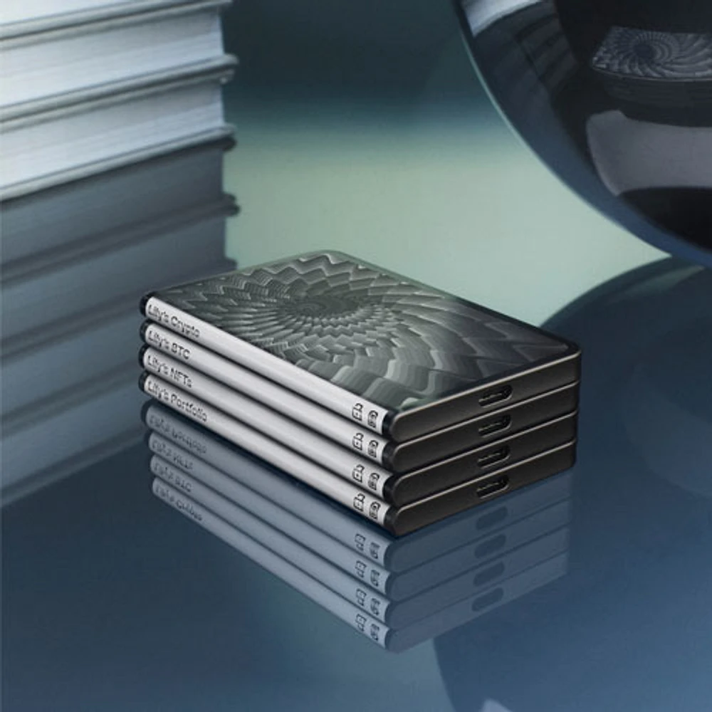 Portefeuille de cryptomonnaie Stax avec USB-C/Bluetooth de Ledger - Graphite