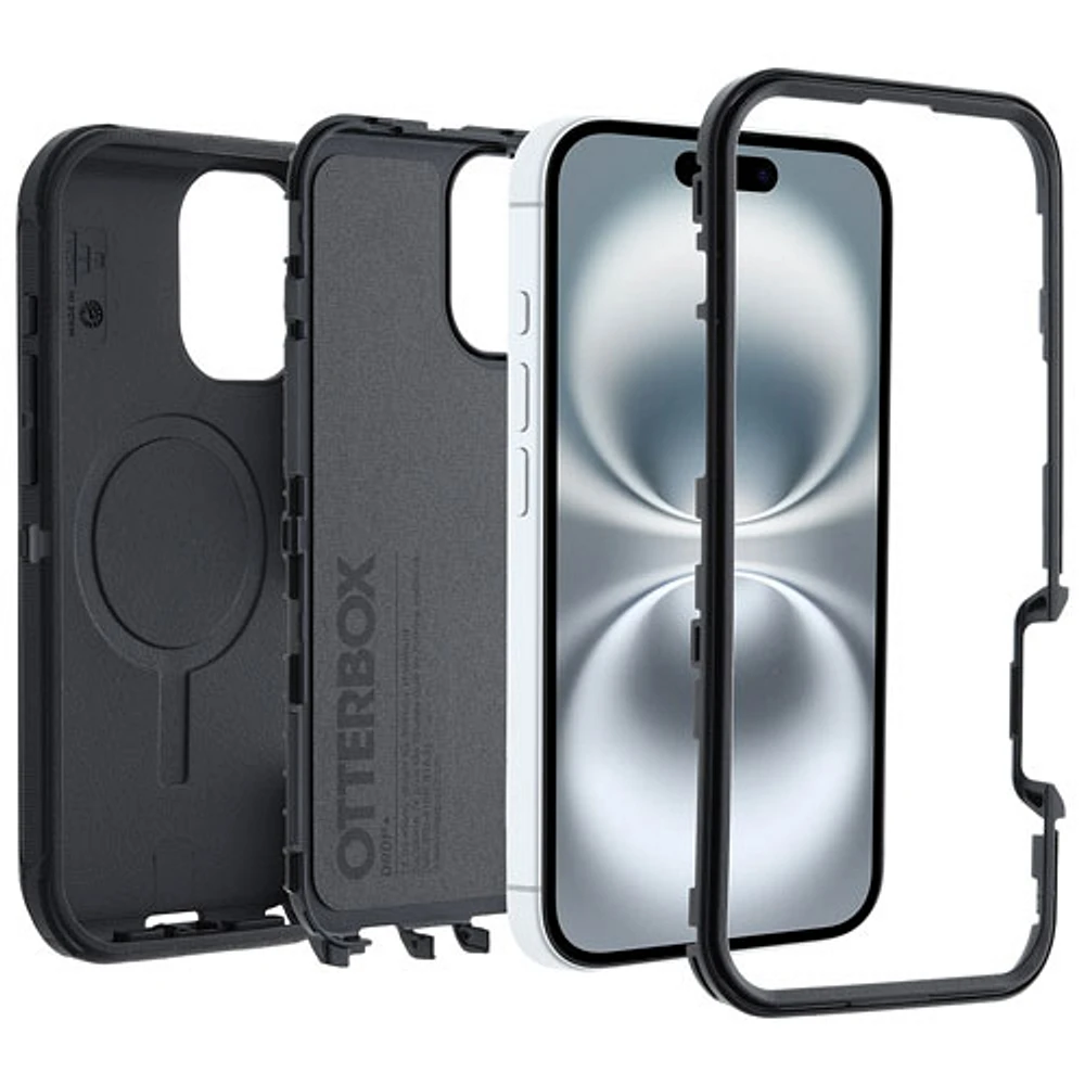OtterBox Defender Pro Fitted Hard Shell Case with MagSafe for iPhone 16 - Black