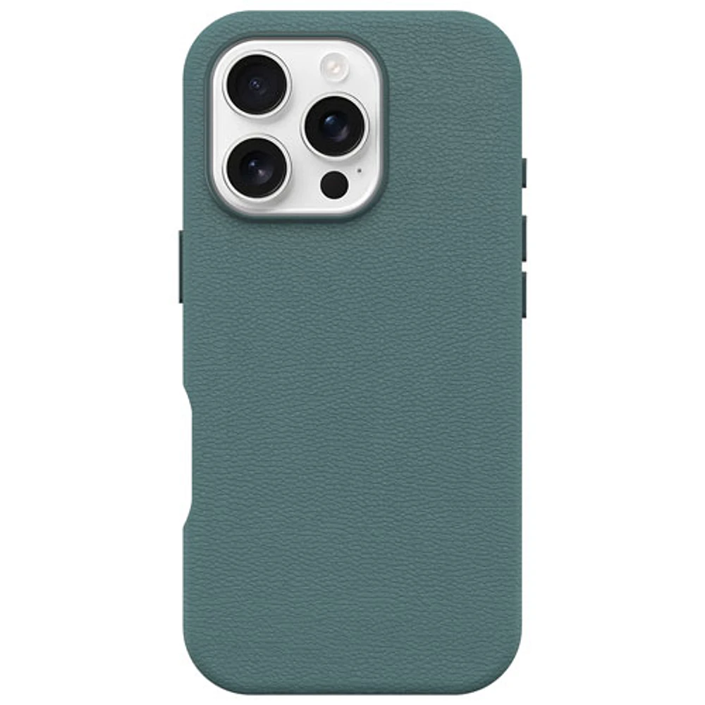 OtterBox Symmetry Cactus Leather Fitted Hard Shell Case with MagSafe for iPhone 16 Pro - Juniper Sprig
