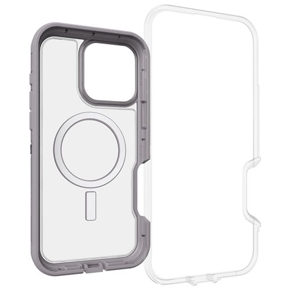 Étui rigide ajusté Defender XT d'OtterBox avec MagSafe pour iPhone 16 Pro Max - Transparent enneigé