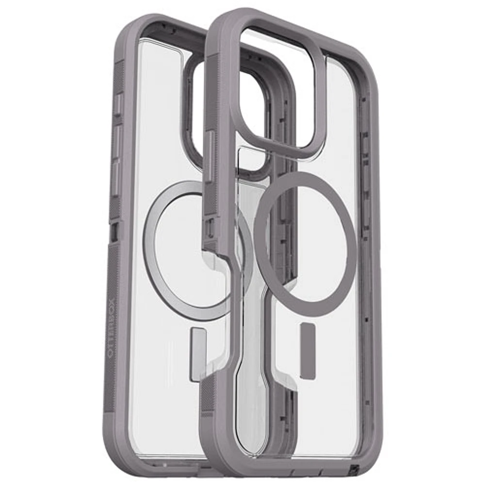 Étui rigide ajusté Defender XT d'OtterBox avec MagSafe pour iPhone 16 Pro Max - Transparent enneigé