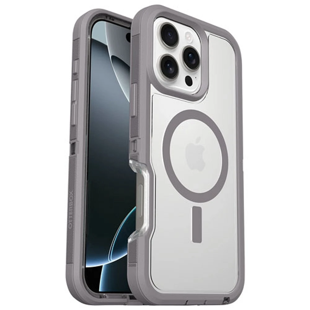 Étui rigide ajusté Defender XT d'OtterBox avec MagSafe pour iPhone 16 Pro Max - Transparent enneigé