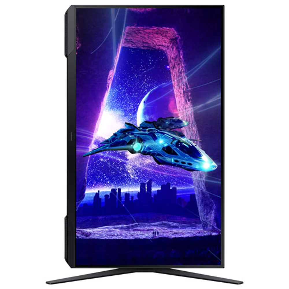 Moniteur de jeu FreeSync DEL VA HD intégrale 180 Hz de 32 po de Samsung avec temps de réponse de 1 ms (LS32DG302ENXZA) - Noir