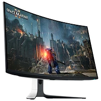Moniteur de jeu incurvé QD DELO UHD 4K 240 Hz 0,03 ms de 32 po d'Alienware (AW3225QF) - Lumière lunaire