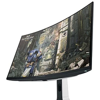 Moniteur de jeu incurvé QD DELO UHD 4K 240 Hz 0,03 ms de 32 po d'Alienware (AW3225QF) - Lumière lunaire