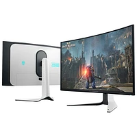 Moniteur de jeu incurvé QD DELO UHD 4K 240 Hz 0,03 ms de 32 po d'Alienware (AW3225QF) - Lumière lunaire