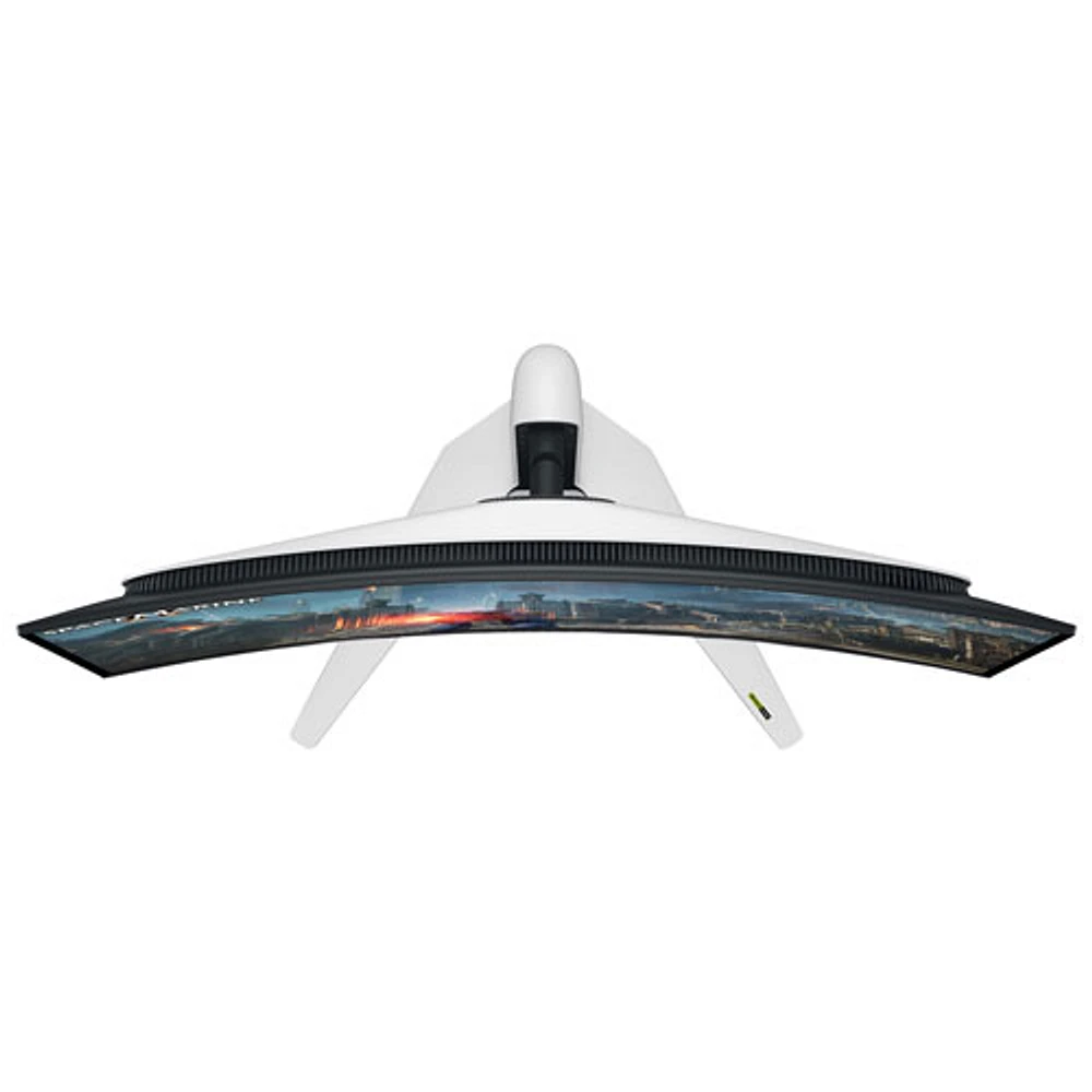 Moniteur de jeu incurvé QD DELO UHD 4K 240 Hz 0,03 ms de 32 po d'Alienware (AW3225QF) - Lumière lunaire