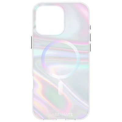 Étui rigide ajusté Soap Bubble de Case-Mate avec MagSafe pour iPhone 16 Pro Max - Iridescent