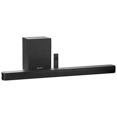 Barre de son 2.1 canaux de 50 W HT-SBW192 de Sharp avec haut-parleur d'extrêmes graves sans fil - Exclusivité Best Buy