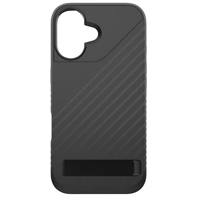 Étui rigide ajusté Denali Snap de ZAGG avec béquille pour iPhone 16 - Noir