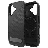 Étui rigide ajusté Denali Snap de ZAGG avec béquille pour iPhone 16 - Noir