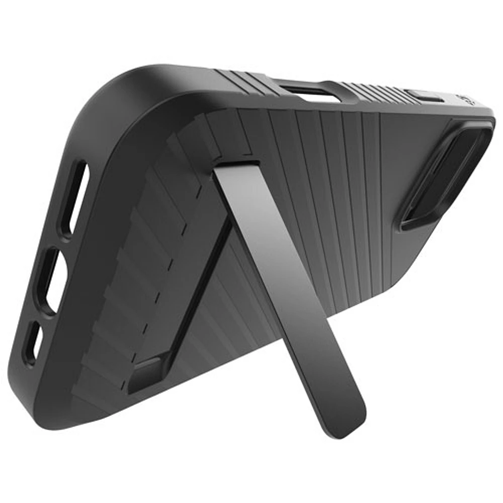 Étui rigide ajusté Denali Snap de ZAGG avec béquille pour iPhone 16 Pro Max - Noir