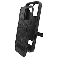 Étui rigide ajusté Denali Snap de ZAGG avec béquille pour iPhone 16 Pro Max - Noir