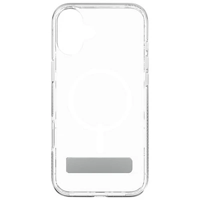 Étui rigide ajusté Crystal Palace Snap de ZAGG avec MagSafe pour iPhone 16 Plus - Transparent