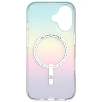 ZAGG Milan Snap Fitted Hard Shell Case with MagSafe for iPhone 16 - Iridescent