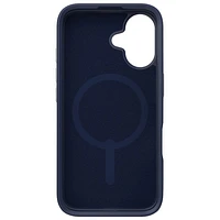 Étui rigide ajusté London Snap de ZAGG avec MagSafe pour iPhone 16 - Bleu marine/Doré