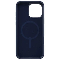 Étui rigide ajusté London Snap de ZAGG avec MagSafe pour iPhone 16 Pro Max - Bleu marine/Doré