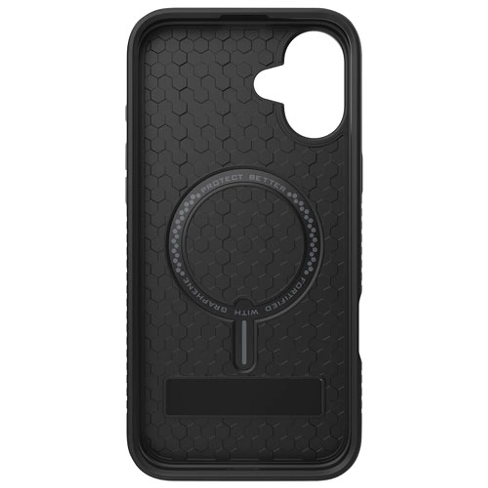 Étui rigide ajusté Denali Snap de ZAGG avec béquille pour iPhone 16 Plus - Noir