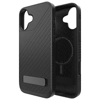 Étui rigide ajusté Denali Snap de ZAGG avec béquille pour iPhone 16 Plus - Noir