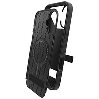 Étui rigide ajusté Denali Snap de ZAGG avec béquille pour iPhone 16 Plus - Noir
