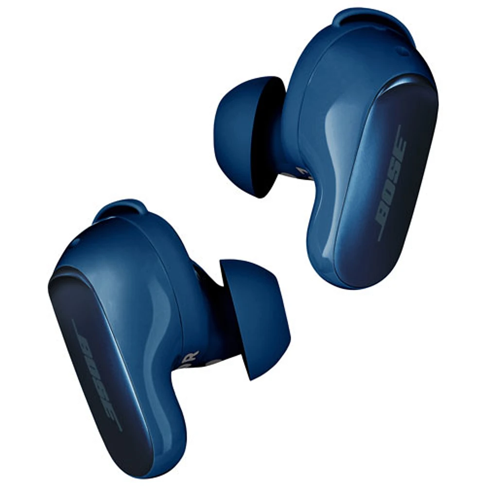 Écouteurs boutons 100 % sans fil à suppression du bruit QuietComfort Ultra de Bose - Bleu lunaire