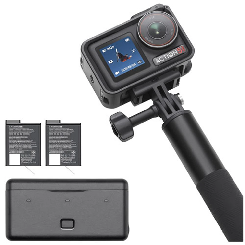 Caméra d'action 4K Osmo Action 5 Pro Adventure Combo de DJI
