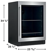 Réfrigérateur à boissons de dessous de comptoir 5,1 pi³ d'Electrolux (EI24BC15VS) - Acier inoxydable