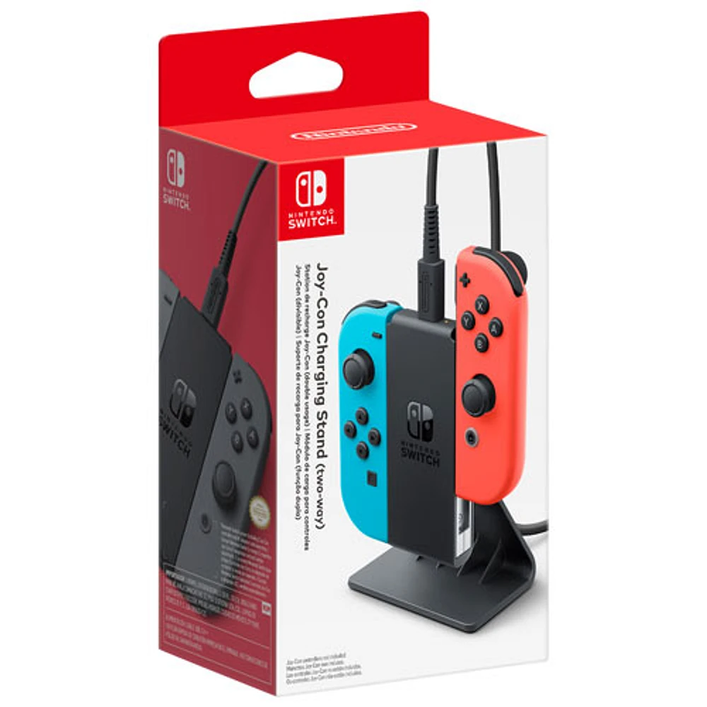 Support de chargement double usage pour Joy-Con de Nintendo Switch - Noir