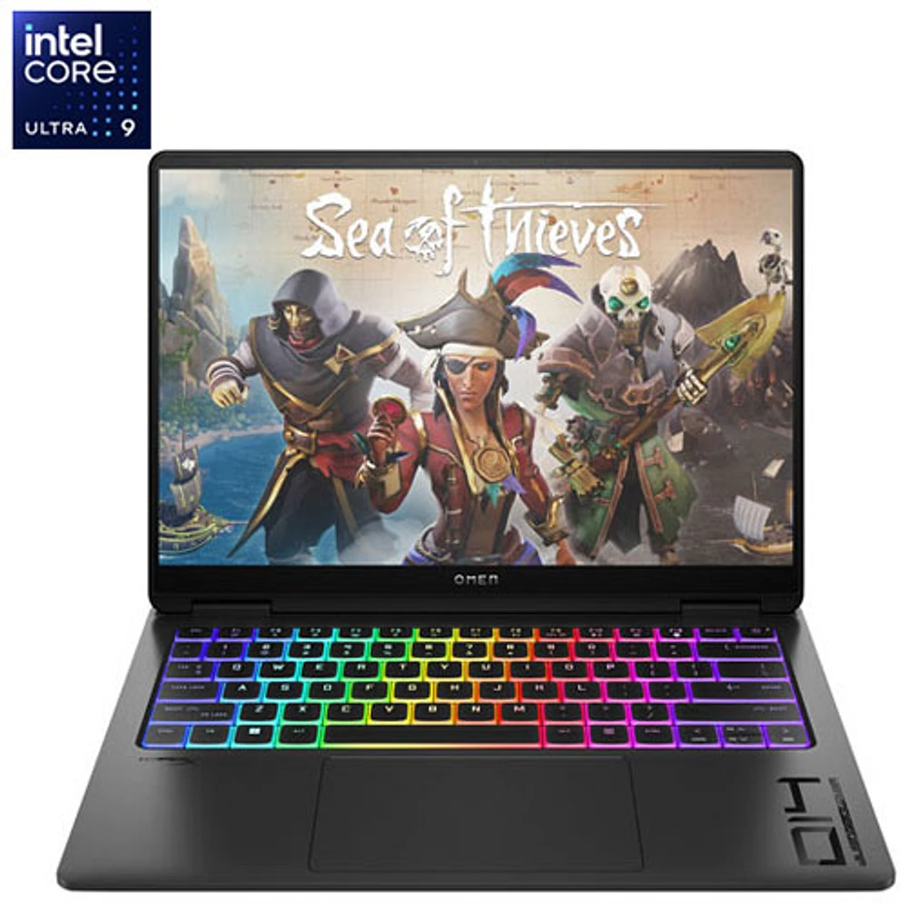Portable de jeu OMEN 14 po de HP - Noir ombragé (Core Ultra 9 185H d'Intel/RAM 32 Go/SSD 1 To/GeForce RTX 4070)
