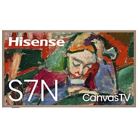 Hisense CanvasTV 65" S7N Series 4K UHD HDR QLED Smart Google TV (65S7N) - 2024