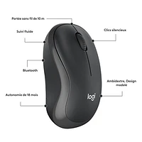 Logitech M240 Silent 4000 DPI Bluetooth Optical Mouse - Graphite