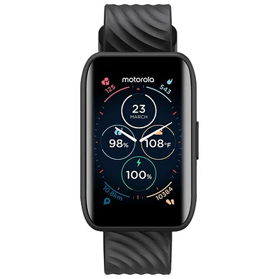 Montre intelligente Moto Watch 40 de 46 x 30 mm de Motorola avec moniteur de fréquence cardiaque