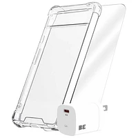 Étui rigide ajusté de Blu Element avec chargeur mural USB-C de 30 W pour Pixel 9/Pixel 9 Pro - Transparent