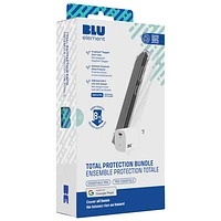 Étui rigide ajusté de Blu Element avec chargeur mural USB-C de 30 W pour Pixel 9/Pixel 9 Pro - Transparent