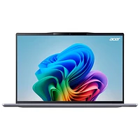 Portable 14,5 po Swift Go 14 d'Acer - Gris acier (Snapdragon X Plus Qualcomm/carte graphique Qualcomm Adreno/RAM 16 Go/SSD 512 Go/Win 11)