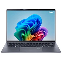 Portable 14,5 po Swift Go 14 d'Acer - Gris acier (Snapdragon X Plus Qualcomm/carte graphique Qualcomm Adreno/RAM 16 Go/SSD 512 Go/Win 11)