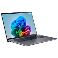 Portable 14,5 po Swift Go 14 d'Acer - Gris acier (Snapdragon X Plus Qualcomm/carte graphique Qualcomm Adreno/RAM 16 Go/SSD 512 Go/Win 11)