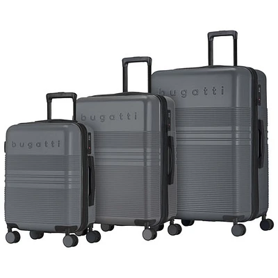 Ensemble de 3 valises rigides extensibles Luxor de Bugatti - Anthracite