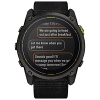 Garmin Enduro 3 51mm Solar Bluetooth Multisport Smartwatch - Black/Carbon Grey