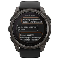 Garmin fēnix 8 51mm Sapphire Solar Bluetooth Multisport Smartwatch - Black/Carbon Grey