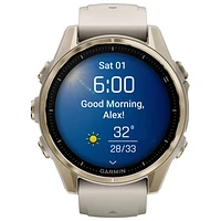 Garmin fēnix 8 43mm Sapphire AMOLED Bluetooth Multisport Smartwatch - Whitestone/Silver