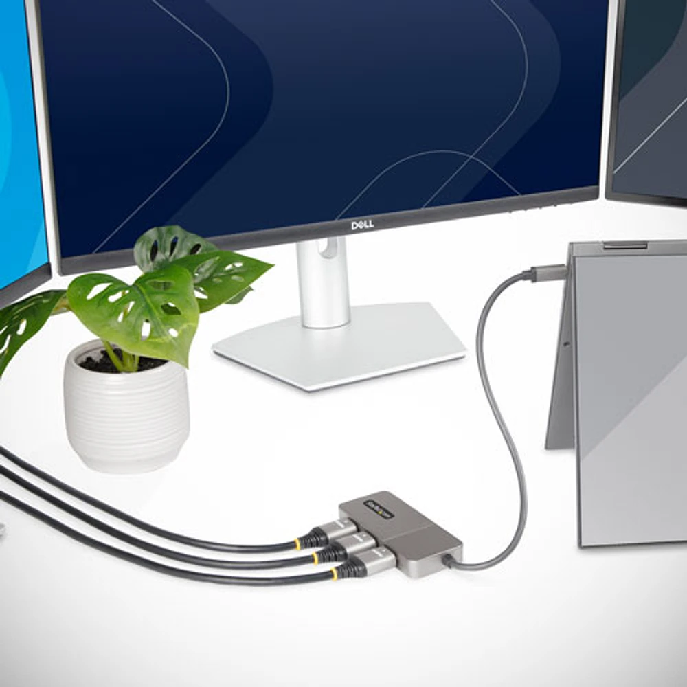 StarTech 3-Port USB-C Multi-Monitor Adapter (MST14CD123HD) - Space Grey