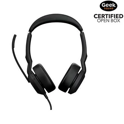 Boîte ouverte - Casque d'écoute 100 % sans fil à suppression active du bruit Evolve2 50 avec micro de Jabra (25089-989-999)