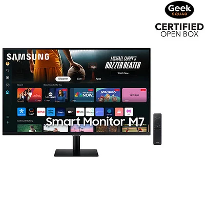 Open Box - Samsung 32" 4K Ultra HD 60Hz 4ms GTG VA LCD USB-C Smart Monitor (LS32DM702UNXGO) - Black